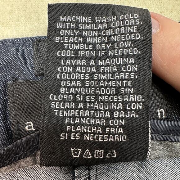 Attention Capri Dress Pant Modern Fit WMNS 14 Navy Pinstripe Cotton Blend Casual - Picture 7 of 11